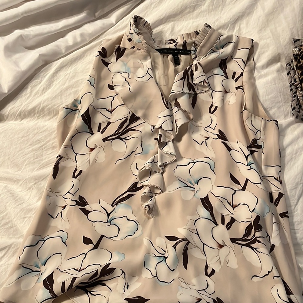 EUC WHBM Flower Blouse